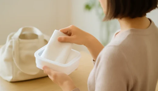 おしぼりケースは身近な物で代用！水漏れと衛生面に配慮した選び方