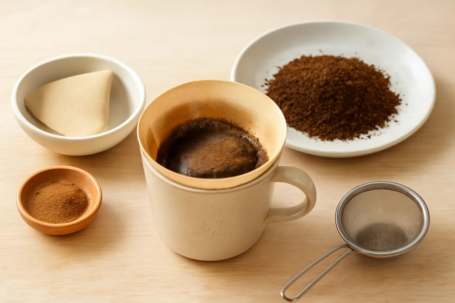 コーヒーフィルターの代用術|食品用途の確かめ方とおいしい淹れ方