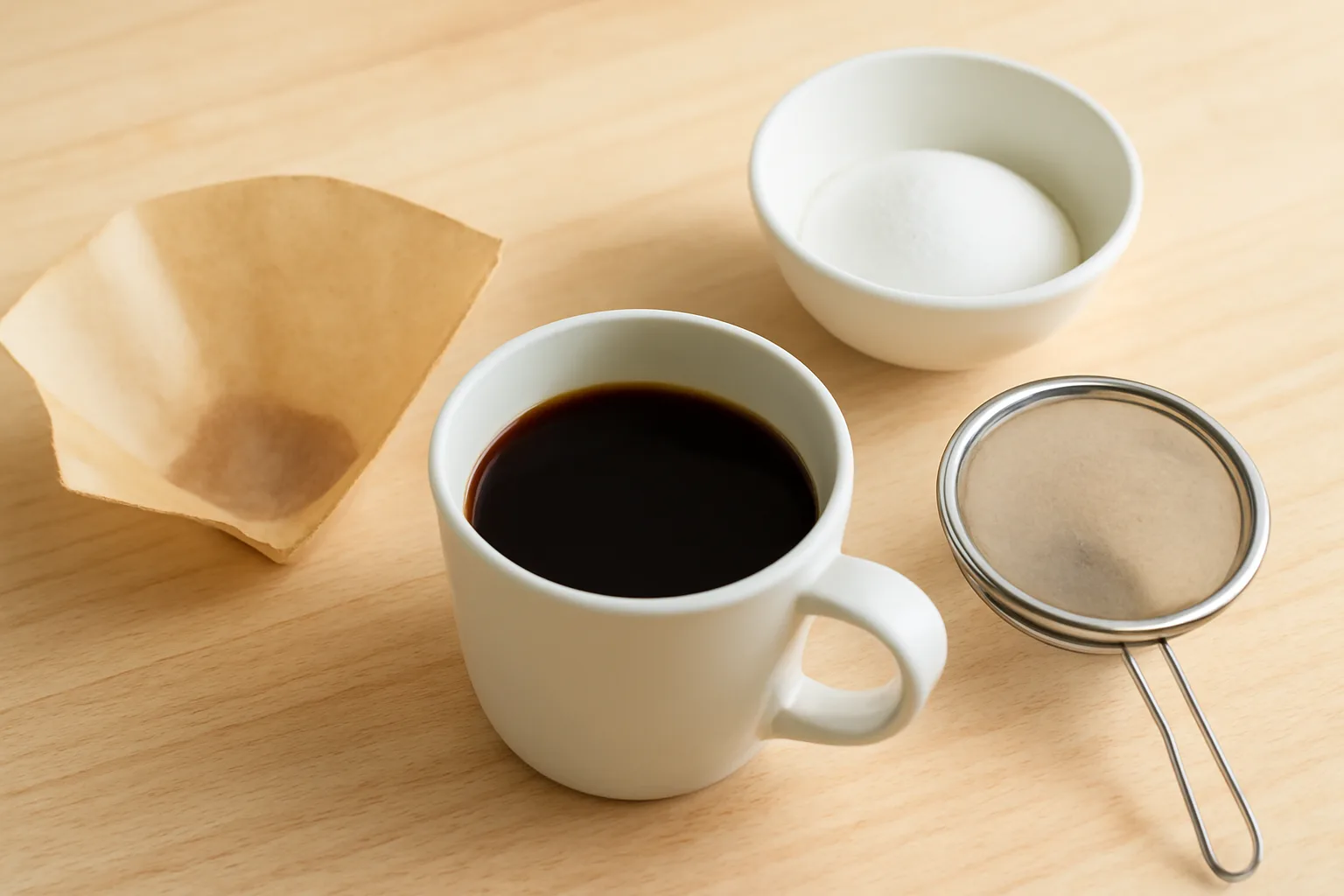 コーヒーフィルターの代用術|食品用途の確かめ方とおいしい淹れ方
