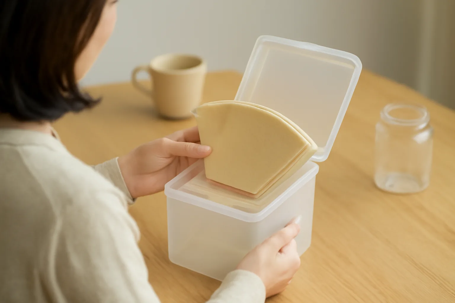 コーヒーフィルターケースを代用するなら？身近な収納で整える選び方