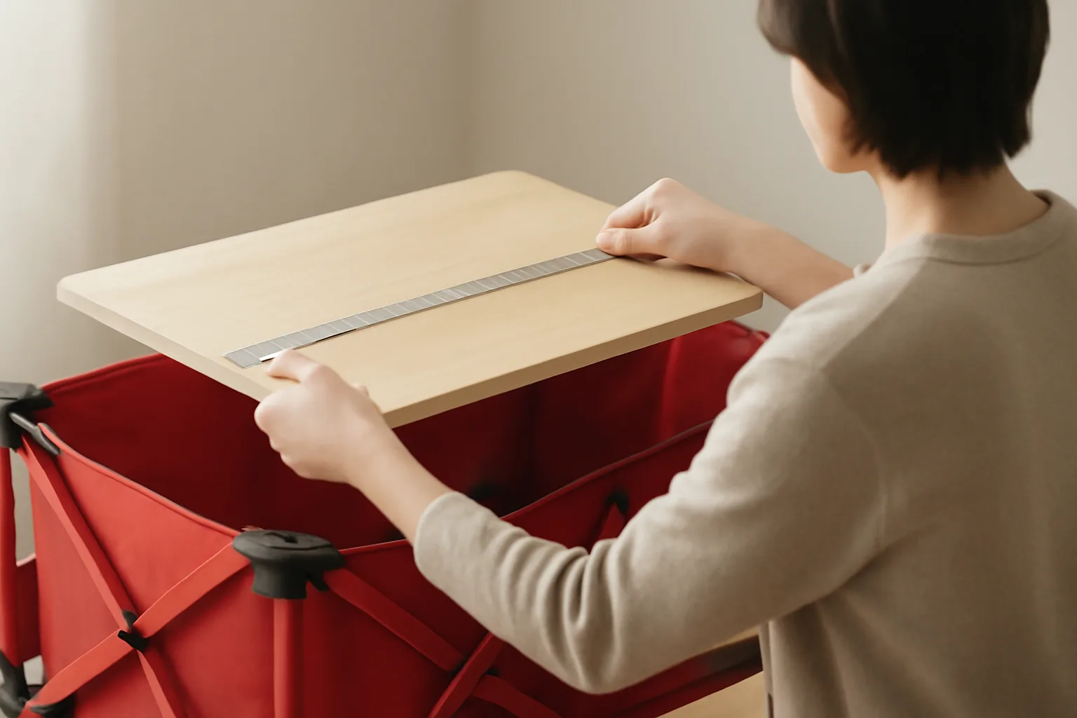 コールマンのワゴン用テーブルは代用できる？天板選びと安全な設置