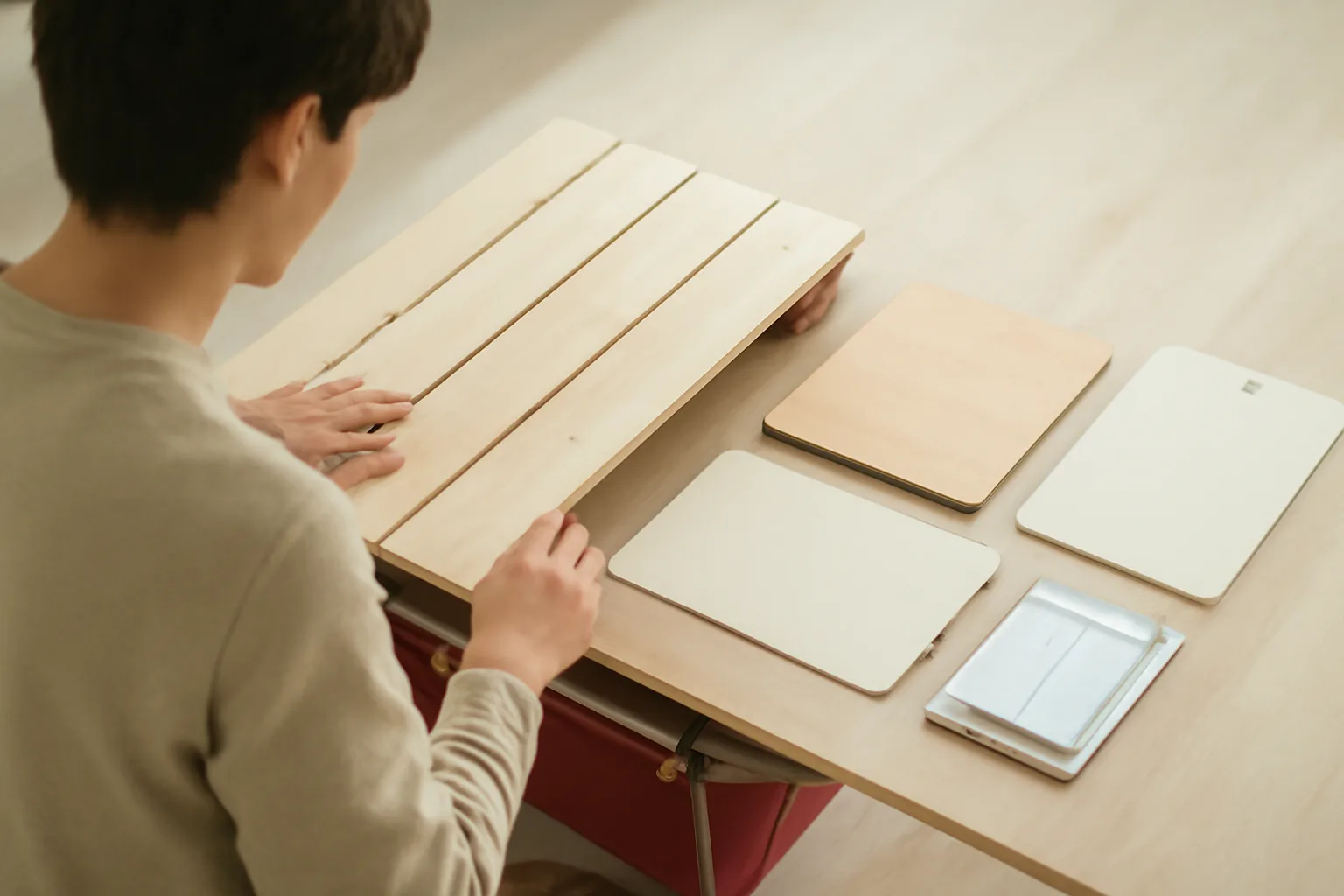 コールマンのワゴン用テーブルは代用できる？天板選びと安全な設置