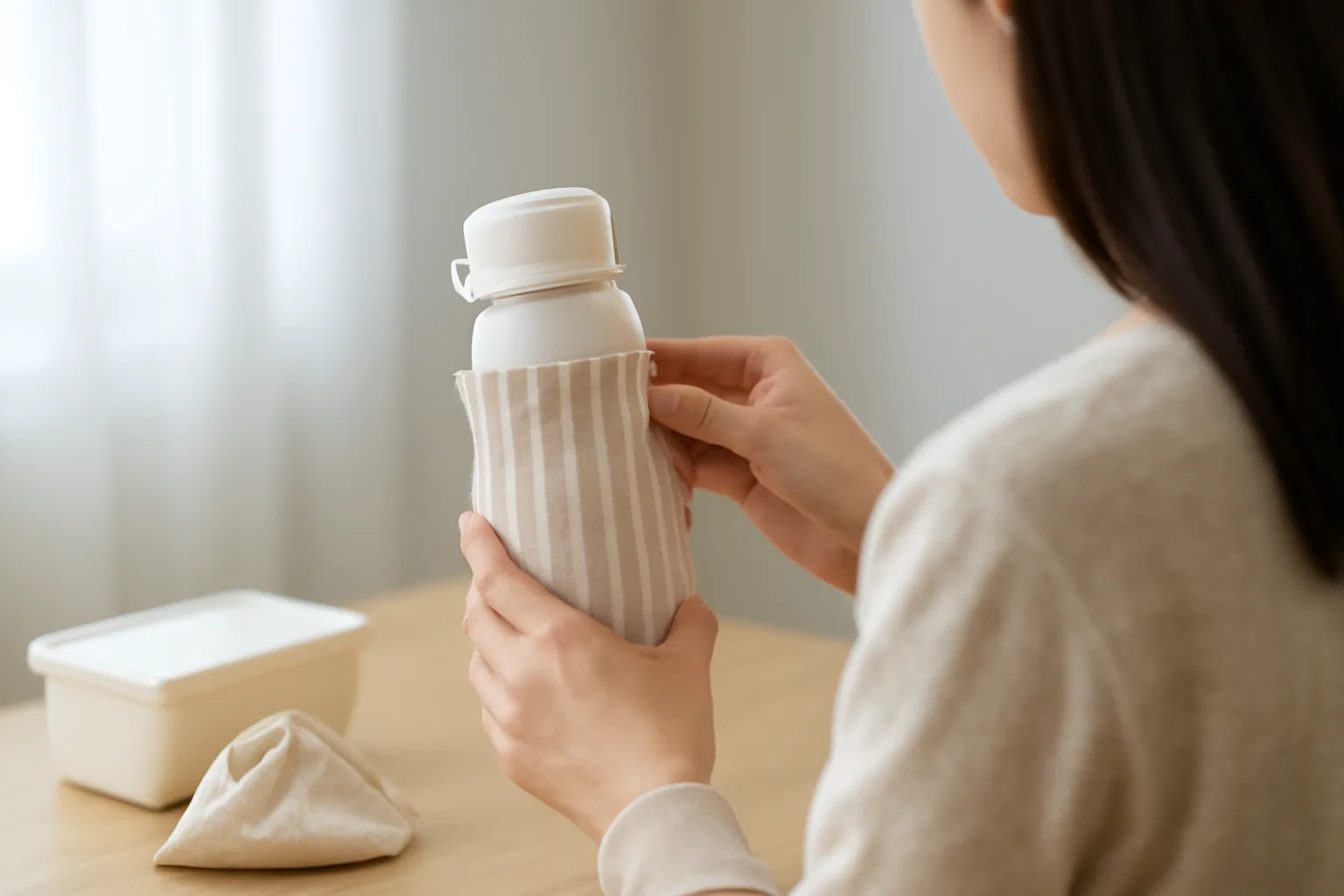 スケーターの水筒カバーを代用するには？サイズ確認から自作まで