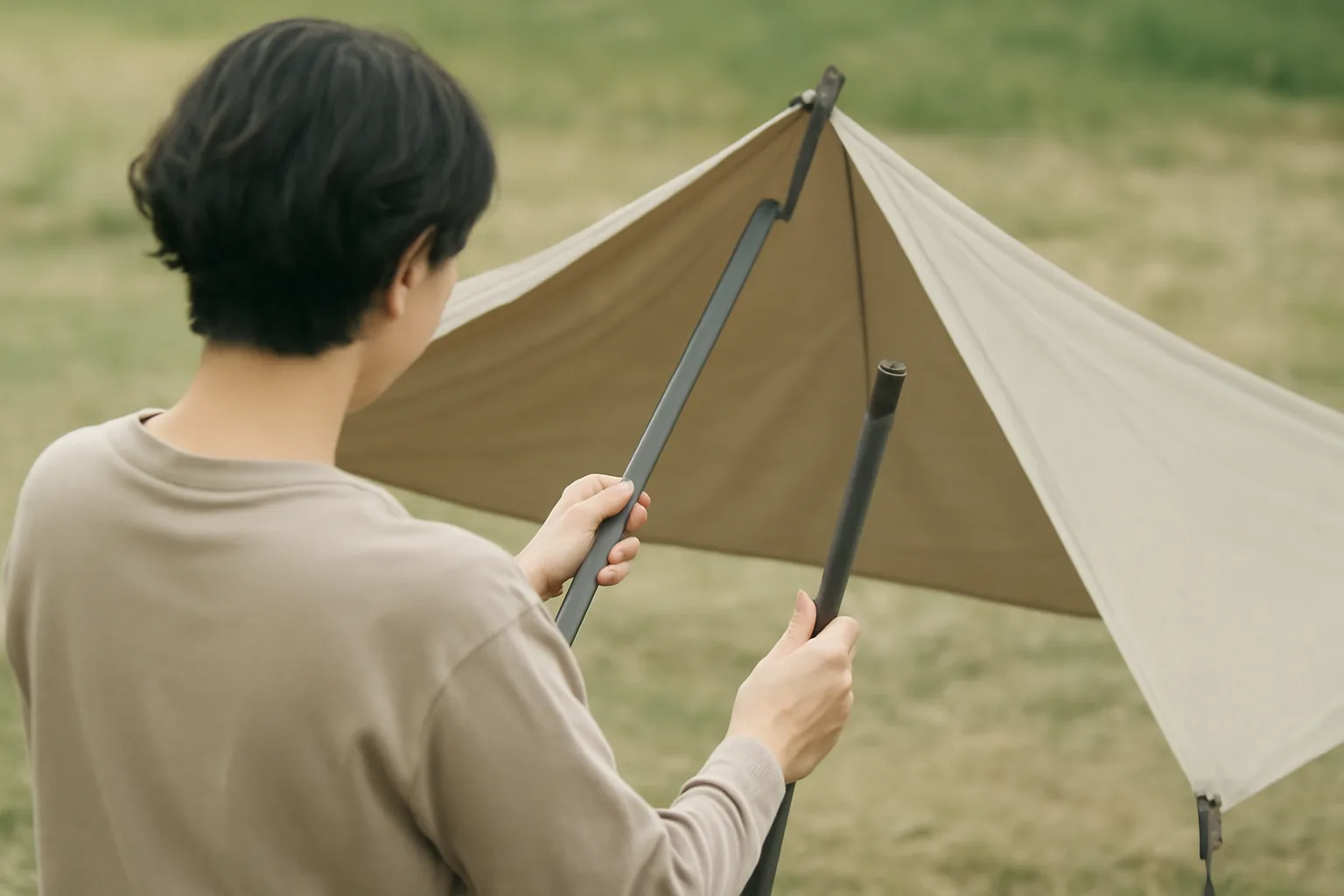 タープポールの代用は何が使える？身近な用品の向き不向きと安全な設営