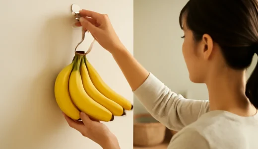 バナナスタンドの代用は身近な日用品で！置き場所別の吊るし方