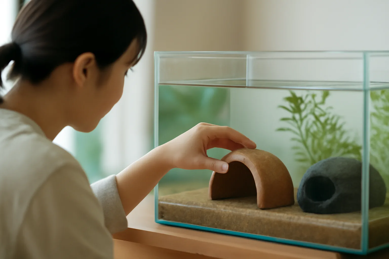 メダカの隠れ家は何で代用できる？安全な素材の選び方と自作・配置のコツ