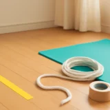 リズムトレーニングのラインを代用！身近な物の選び方と安全チェック