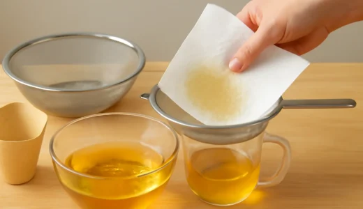 油こし紙の代用は何がいい？身近な紙の選び方と油をこす手順