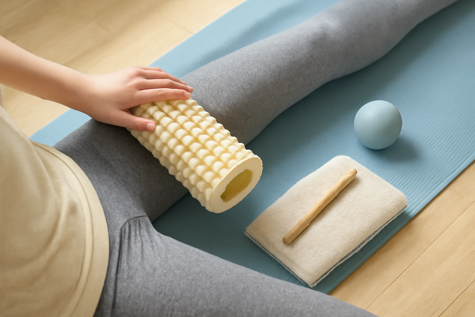 筋膜ローラーの代用は何がいい？身近な物の選び方と安全なほぐし方