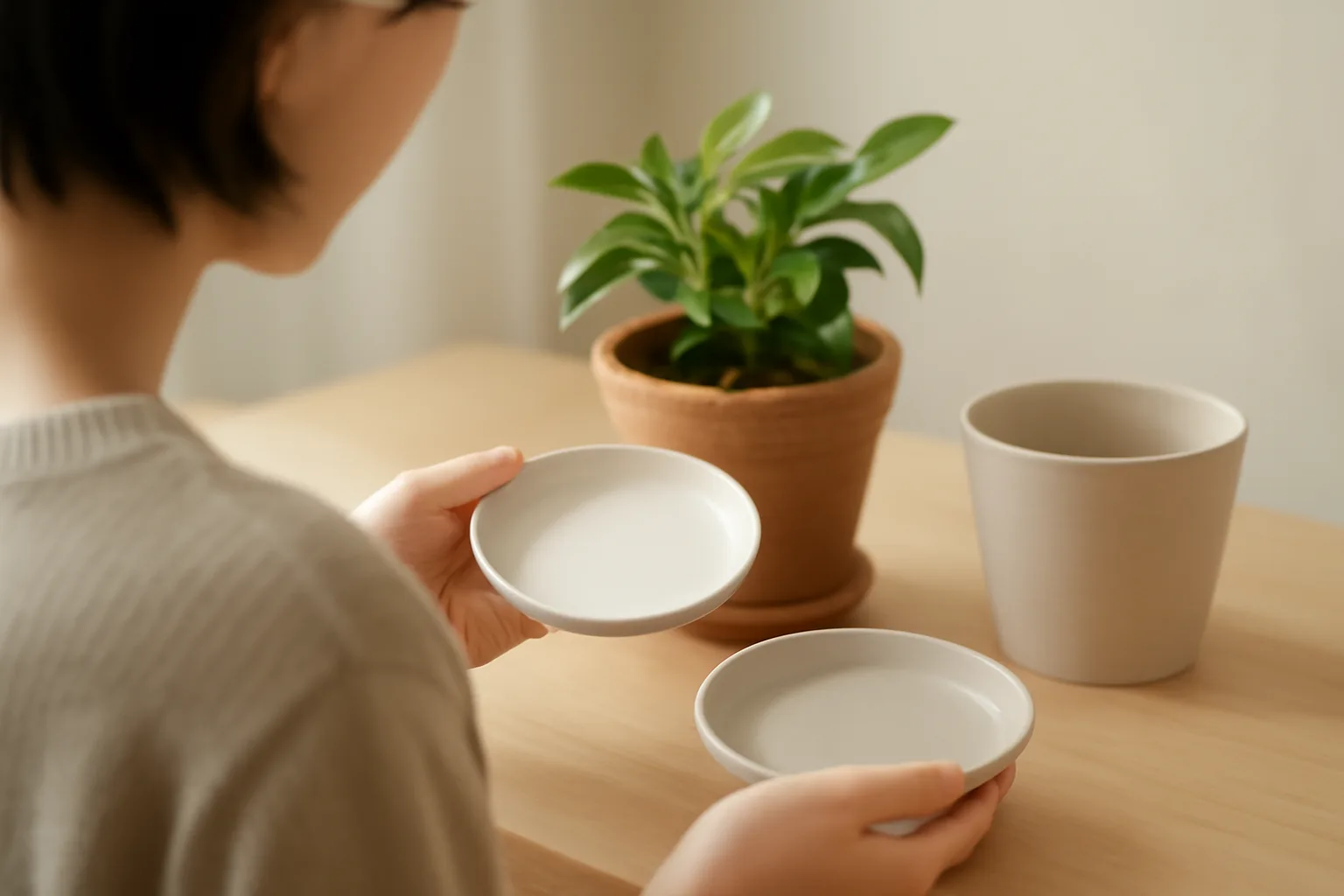 鉢受け皿の代用は身近な物で！水漏れしにくい選び方と自作のコツ