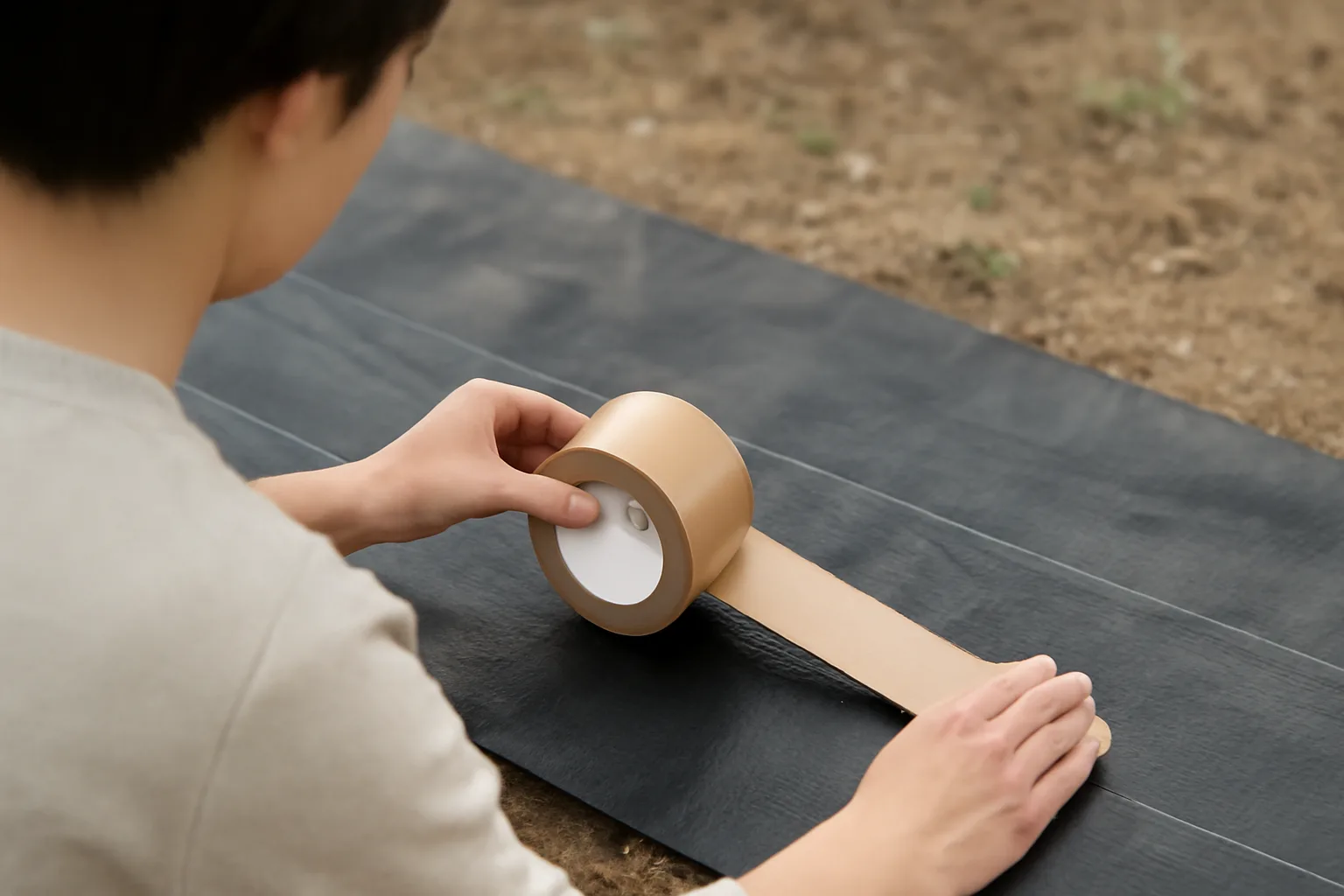 防草シートのテープは代用できる？貼る場所と省ける条件を解説